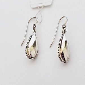 {LAGOS} Silver Rocks Teardrop Earrings
